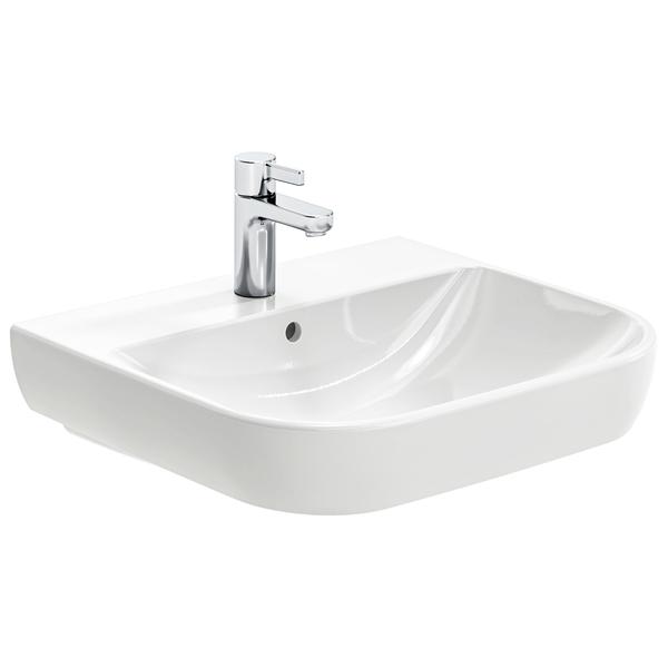 Geberit Smyle 1 Tap-Hole Washbasin White