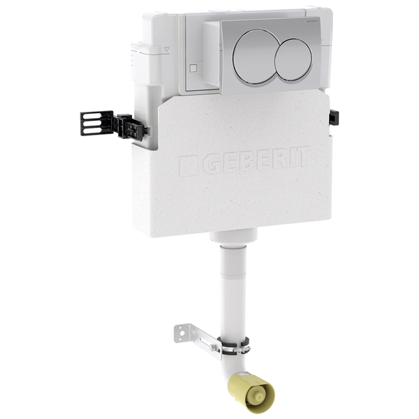 Geberit Alpha 12cm Concealed Cistern 3 and 5.8 Litres with Dual Flush Plate - Installation Height 109cm