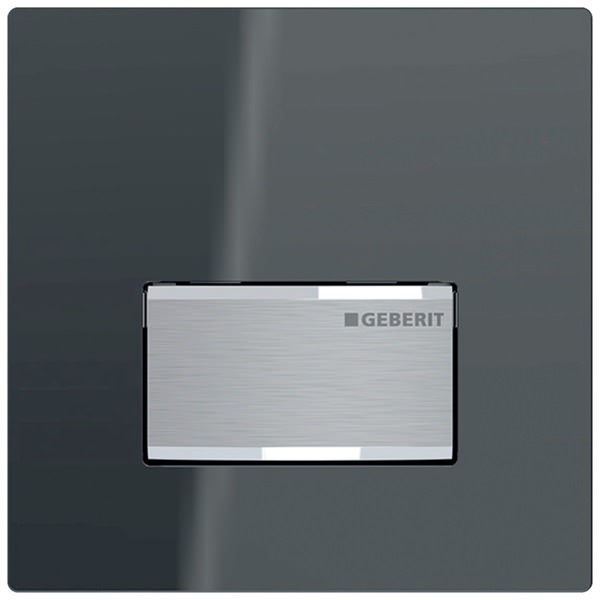 Geberit Sigma50 Square Pneumatic Urinal Actuator Plate with Rectangular Button - 130 x 130mm
