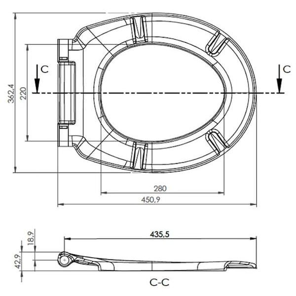 Roca Laura SoftClose White Seat And Cover 8013SC005