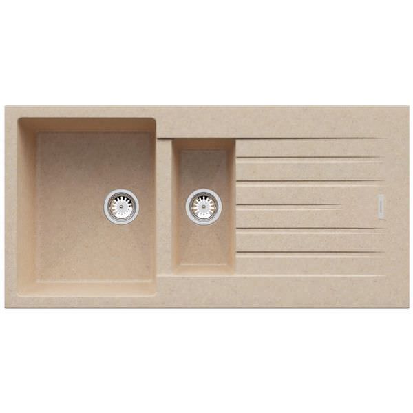Clearwater Tivoli 1.5 Bowl Granite Kitchen Sink And Drainer