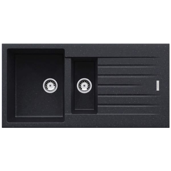 Clearwater Tivoli Granite Inset Kitchen Sink with Drainer 1000 x 500mm - 1.5 Bowl