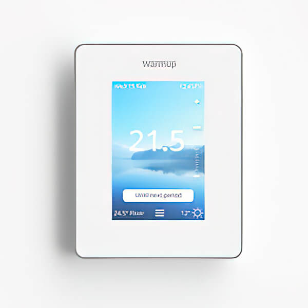 Warmup 6iE Bright Porcelain Smart Wifi Thermostat For Under Floor Heating |  6IE-01-BP-LC