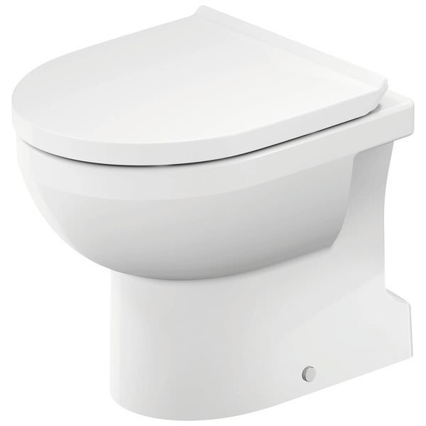 Duravit No.1 Floor Mounted Rimless WC Pan White With HygieneGlaze 21840120002.