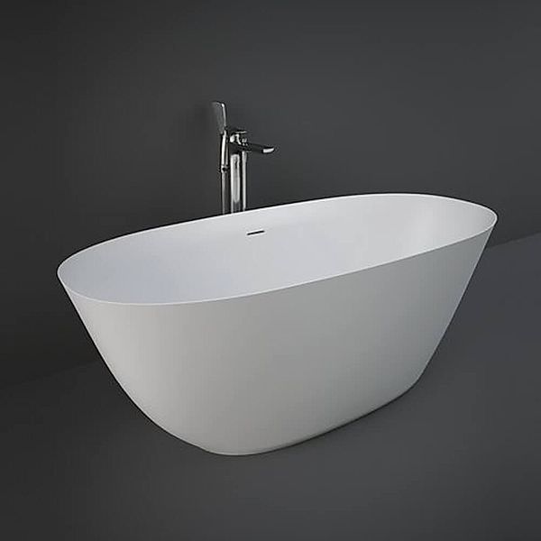RAK Cove Matt White Freestanding Double Ended Bath