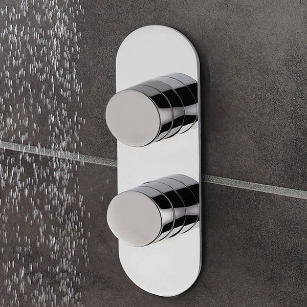 Hudson Reed Indus Chrome Concealed Thermostatic Shower Valve RND3210