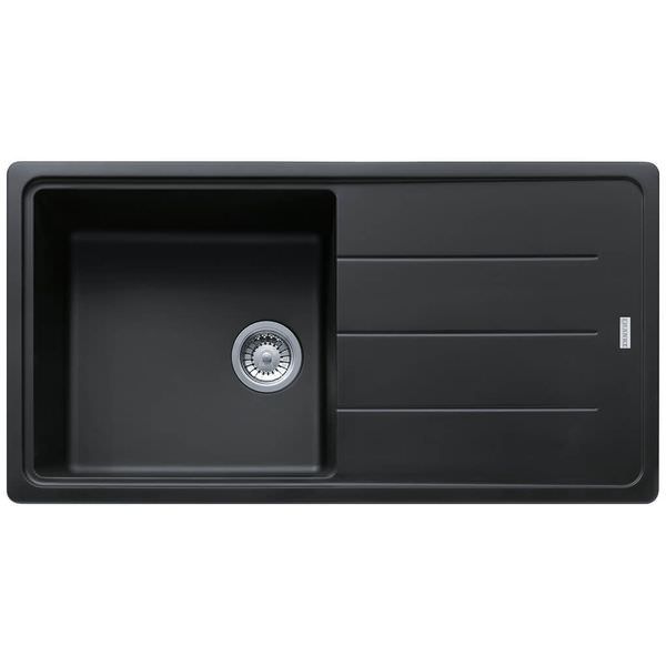 Franke Basis BFG 611-970 Granite Inset Kitchen Sink with Drainer 970 x 500mm - One Bowl