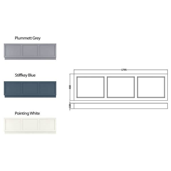 Bayswater Bathurst White 1800 x 800mm Double Ended Bath BAYB109