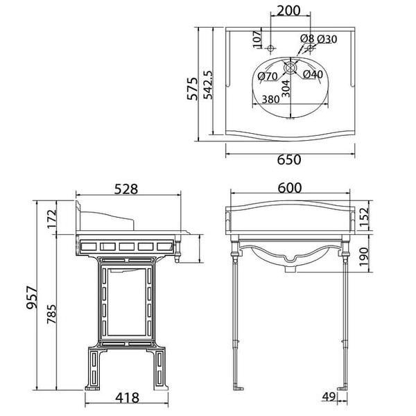 Technical drawing QS-V61984 / G1 2TH|T38 ALU
