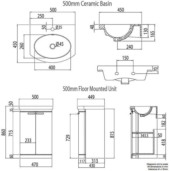 Technical drawing QS-V83951 / TE500FW|TE500C