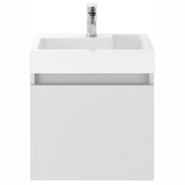 Alternate image of Nuie Merit Full Depth 505 x 360mm Single Door Vanity Unit And Basin