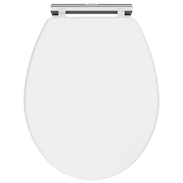 Nuie Classique 350 x 451mm Soft-Close Wooden Toilet Seat