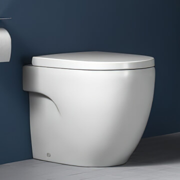 Roca Meridian-N Single Floor-Standing White Rimless WC With Dual Outlet - Image