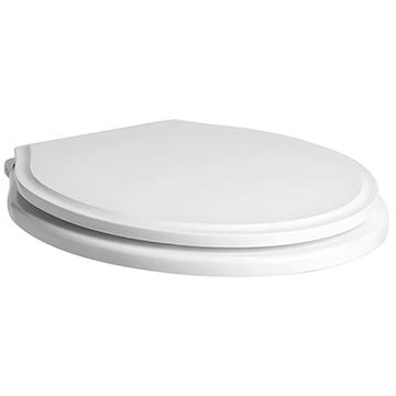 Roper Rhodes Harrow Soft Close Wooden Toilet Seat White - Image
