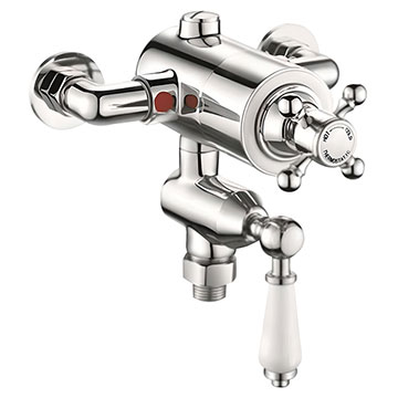 Niagara Arlington Exposed Traditional Thermostatic Chrome Shower Valve - 2 Controls