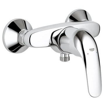 Grohe Euroeco Single Lever Chrome Exposed Shower Mixer Valve - Image