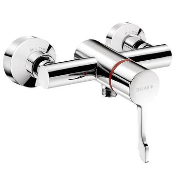 Delabie Securitherm Exposed Thermostatic Chrome Sequential Shower Mixer Valve - 1 Outlet