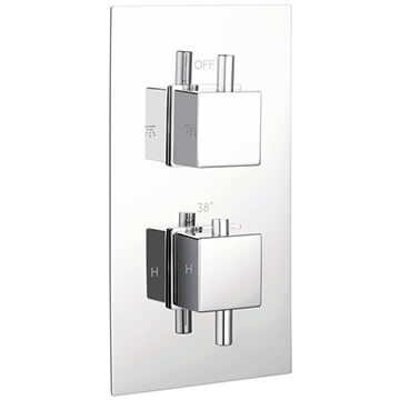 Lecico Aqua S Concealed Thermostatic Square Handle Shower Valve - Image