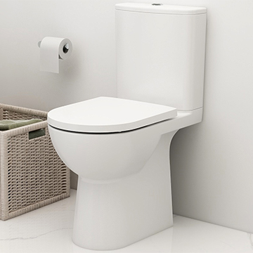 Imex Ivan Rimless Skirted Open Back Close Coupled Pan With Cistern And Seat