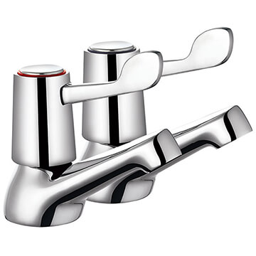 Deva Vitality Lever Deck Mounted Pair Of Bath Taps