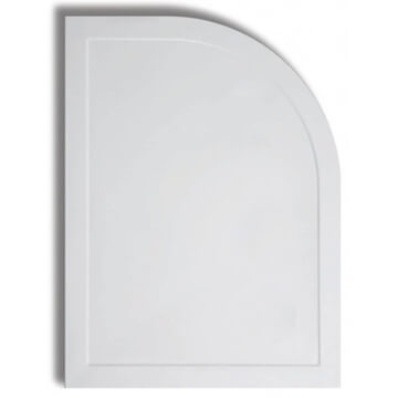 Lakes Contemporary ABS-Capped Stone Resin Offset Quadrant Tray with Waste - Ex-Display