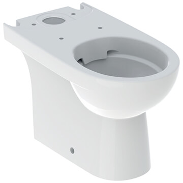 Geberit Selnova 355 x 660mm Floor-Standing Rimless Close-Coupled Open-Back WC Pan