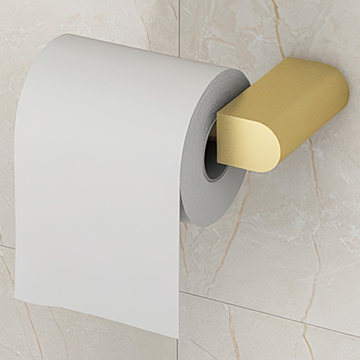 IMEX Duro Brushed Brass Toilet Roll Holder