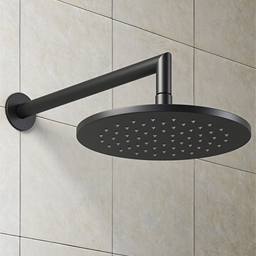 VitrA Origin Vichy Xl 250mm Matt Black Round Shower Head