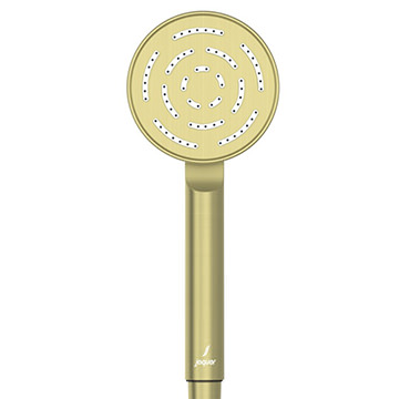 Jaquar Maze Round Matt Brass Shower Handset 95mm - Single Spray Mode
