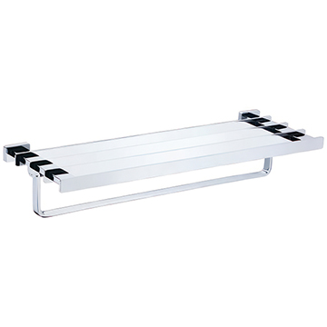 Jaguar Artize Quadra 600mm Wide Towel Shelf with Lower Hanger