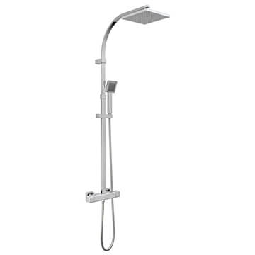 Vado Axces Bokx Exposed Contemporary Square Adjustable Thermostatic Chrome Shower Column