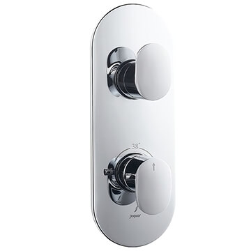 Jaquar Opal Prime Concealed Thermostatic Shower Mixer Valve - 2 Controls