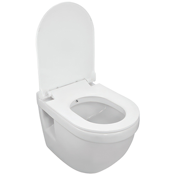 Jaquar Solo 525mm Wall Hung WC Pan with In-Build Jet and Soft Close Seat