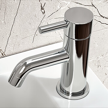 Joseph Miles Millie Cloakroom Chrome Basin Mixer Tap With Click-Clack Waste