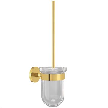 Jaquar Continental Wall Mounted Toilet Brush And Bright PVD Gold Finish Holder