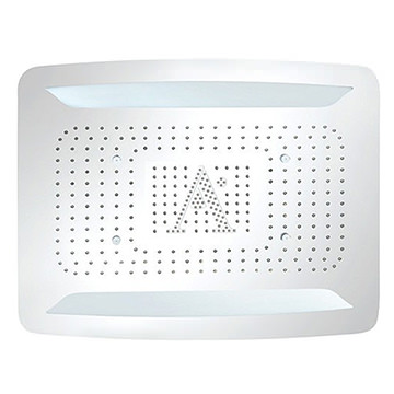 Jaquar Artize Rainjoy Shower Head with RGB LED Light 600 x 472mm - 3 Spay Modes - Stainless Steel