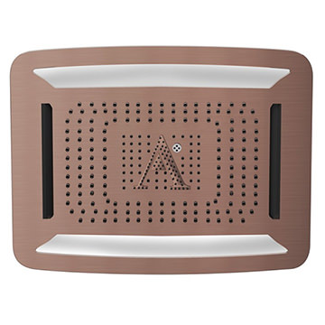 Jaquar Artize Rainjoy Antique Copper Overhead Shower with RGB Light 600 x 472mm