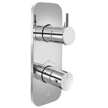 Jaquar Florentine Prime Recessed Thermostatic Shower Mixer Valve - 2 Controls