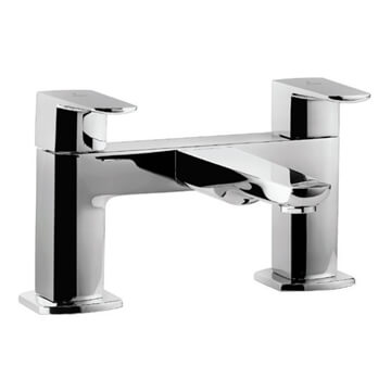 Jaquar Kubix Prime H Type Bath Mixer Tap - Flat Handle - Deck Mounted