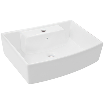 Jaguar Kubix Prime 600 x 435mm 1 Taphole Wall Hung Basin