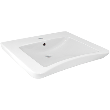 Jaguar Disabled 650 x 565mm 1 Taphole Wall Hung Basin with Overflow