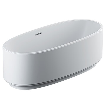 Jaquar Artize VIC Free Standing Double-Ended Bathtub with Chrome Overflow and Waste - Image