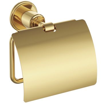 Jaquar Artize VIC Wall Mounted Bright Gold Toilet Roll Holder with Flap