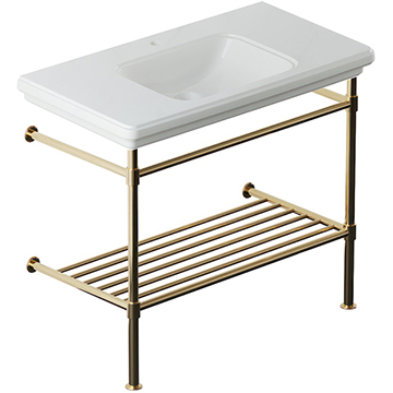 Jaguar Artize VIC 1000mm Traditional Wall Hung Console Basin with Washstand