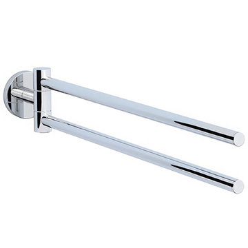 Jaquar Continental Stainless Steel Twin Swivel Towel Rail - ACN-CHR-1115S