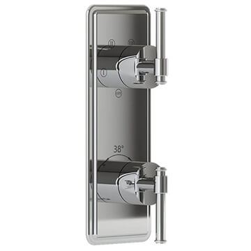 Jaquar Artize VIC Recessed Traditional Rectangular Thermostatic Shower Valve - 2 Controls