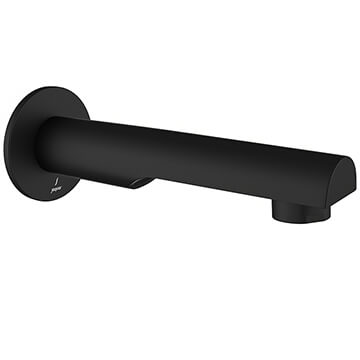 Jaquar Florentine Prime Contemporary Wall Mounted Matt Black Bath Spout