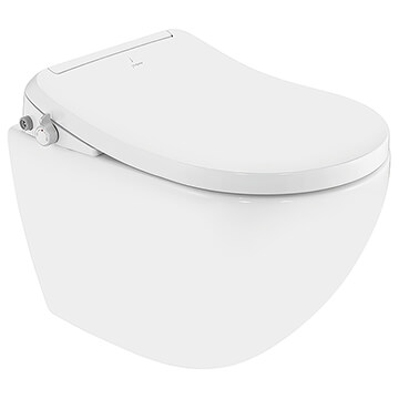 Jaquar Bidspa Rimless Wall Hung WC Pan with Electronic PP Seat Cover - 375 x 520mm