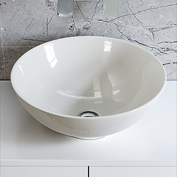 Joseph Miles Stary 410mm Round White Washbowl