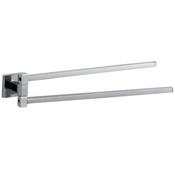 Jaquar Kubix Prime Stainless Steel Twin Swivel Towel Rail - AKP-CHR-35715PS
